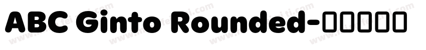 ABC Ginto Rounded字体转换